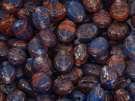 OUTLET Shamrock Oval Beads, 10x8 mm, Glass, Czech Republic