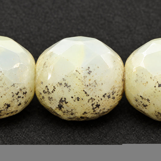 Cut & Faceted Fire Polished Beads, Xxxxx Terracotta Silver (xxxxx-15481), Glass, Czech Republic