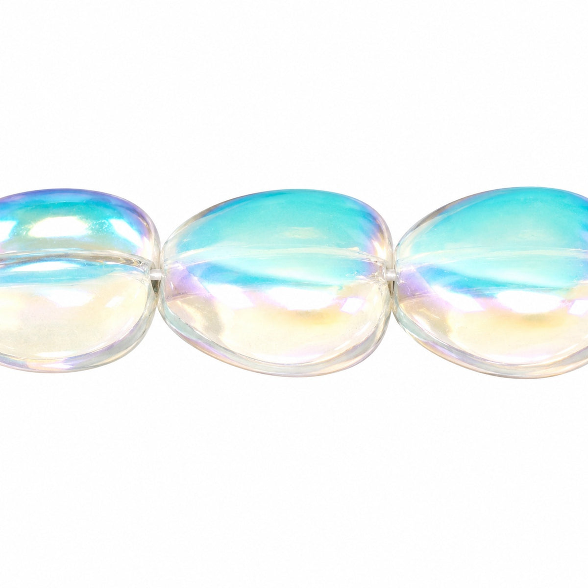 Heart Beads, Crystal Ab (00030-28701), Glass, Czech Republic