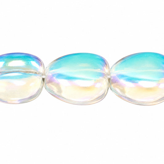 Heart Beads, Crystal Ab (00030-28701), Glass, Czech Republic