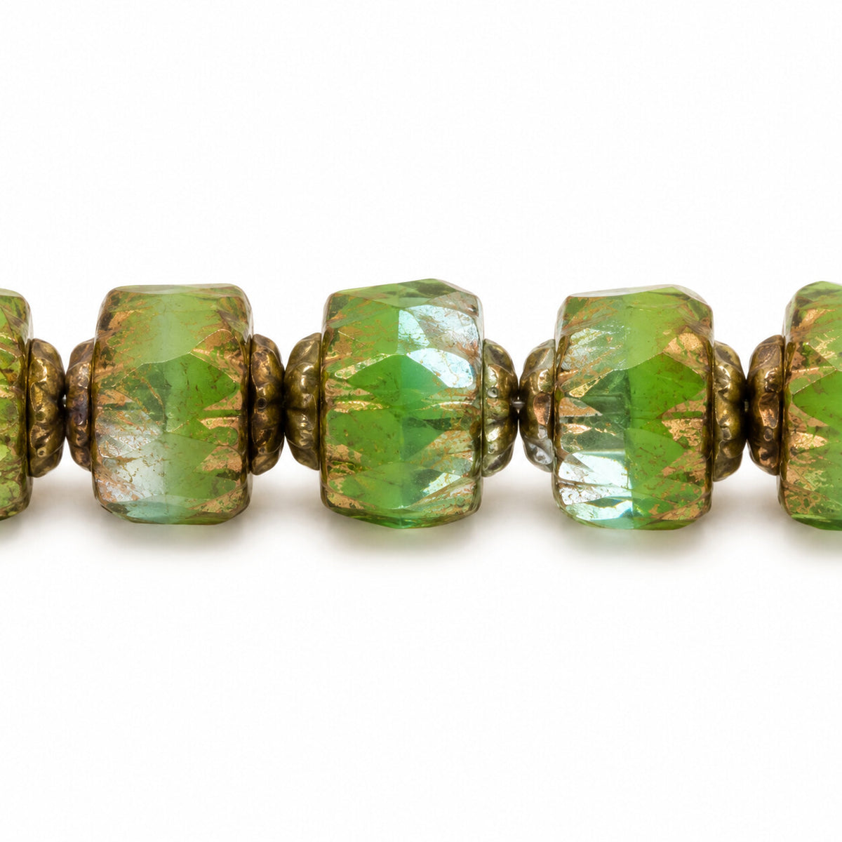 Cathedral Faceted Fire Polished Beads, X3214 Luster Violet Full Coated (x3214-14496), Glass, Czech Republic