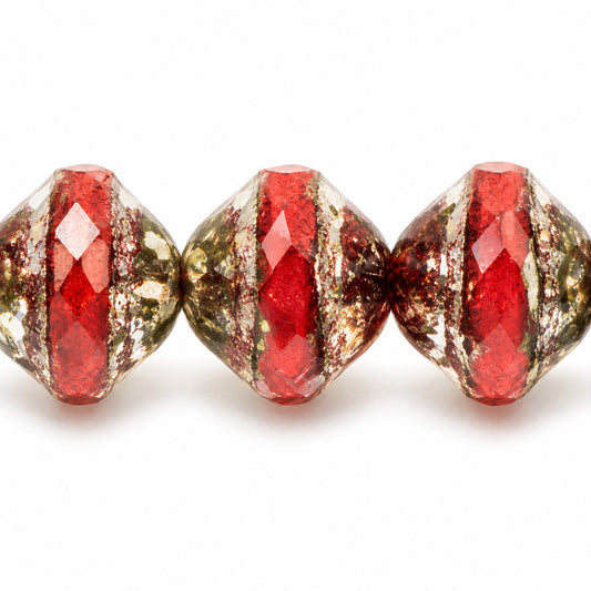 Faceted Special Cut Beads Ufo, X3097 Picasso (x3097-43400), Glass, Czech Republic
