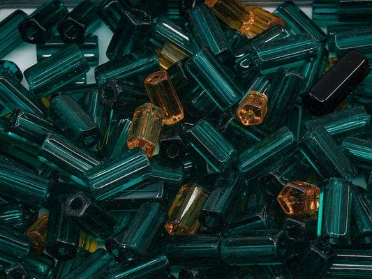 OUTLET Mix Of Unique Czech Bohemia Glass Pressed Beads,  mm, Glass, Czech Republic