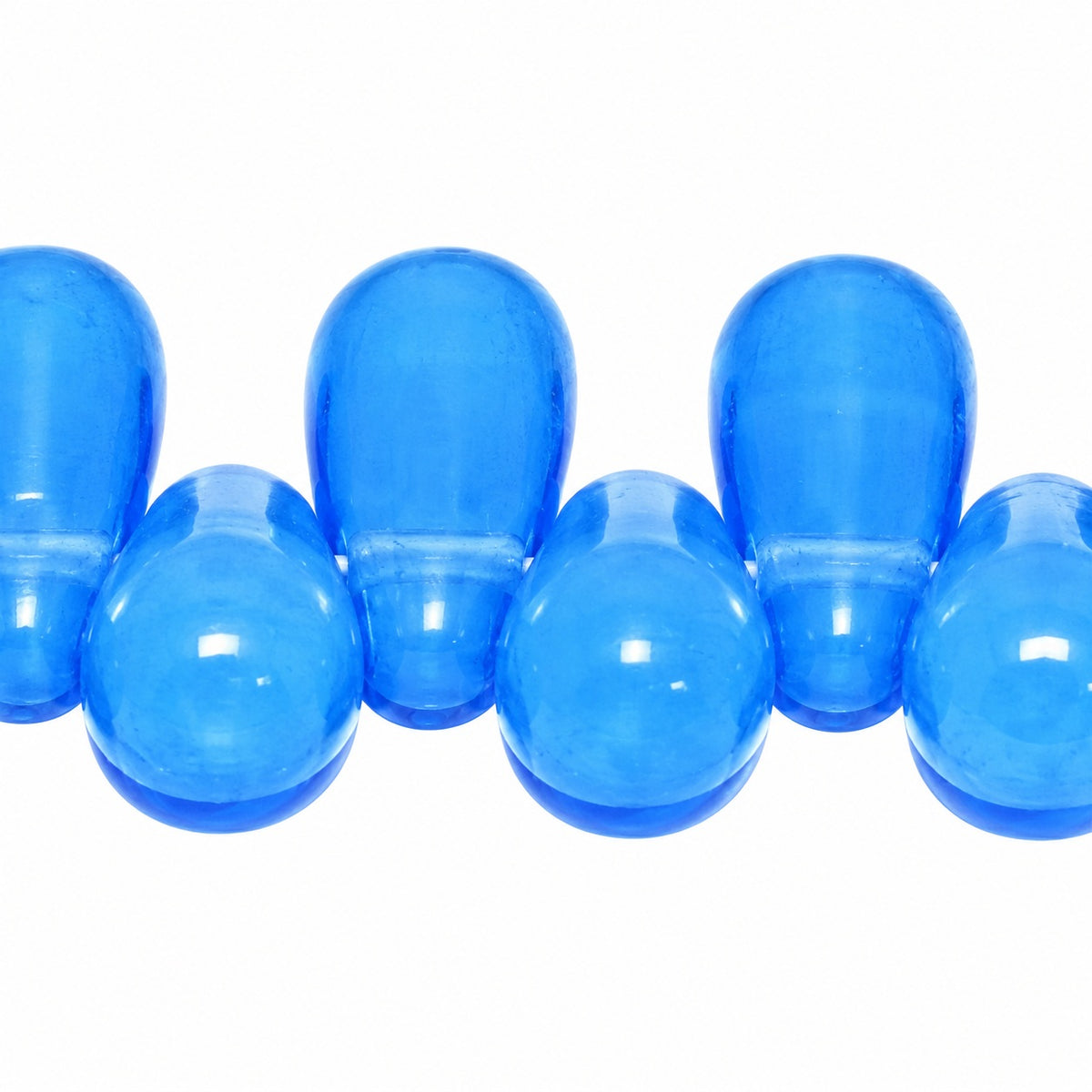 Drop Beads, Opal Blue (31010), Glass, Czech Republic