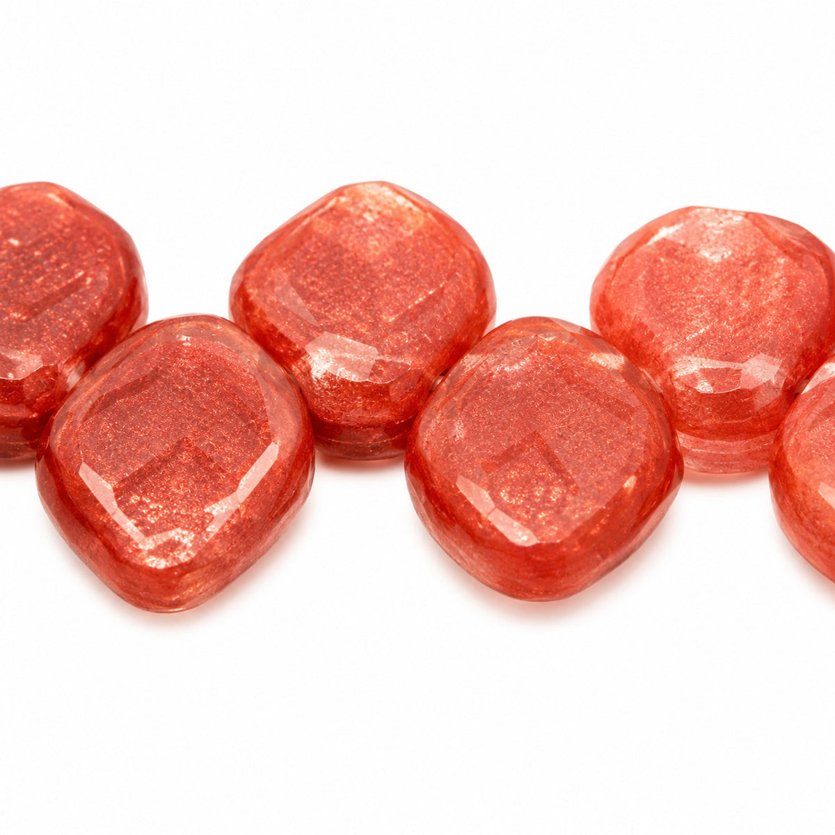 Small Leaf Pressed Beads, X1010 (x1010), Glass, Czech Republic
