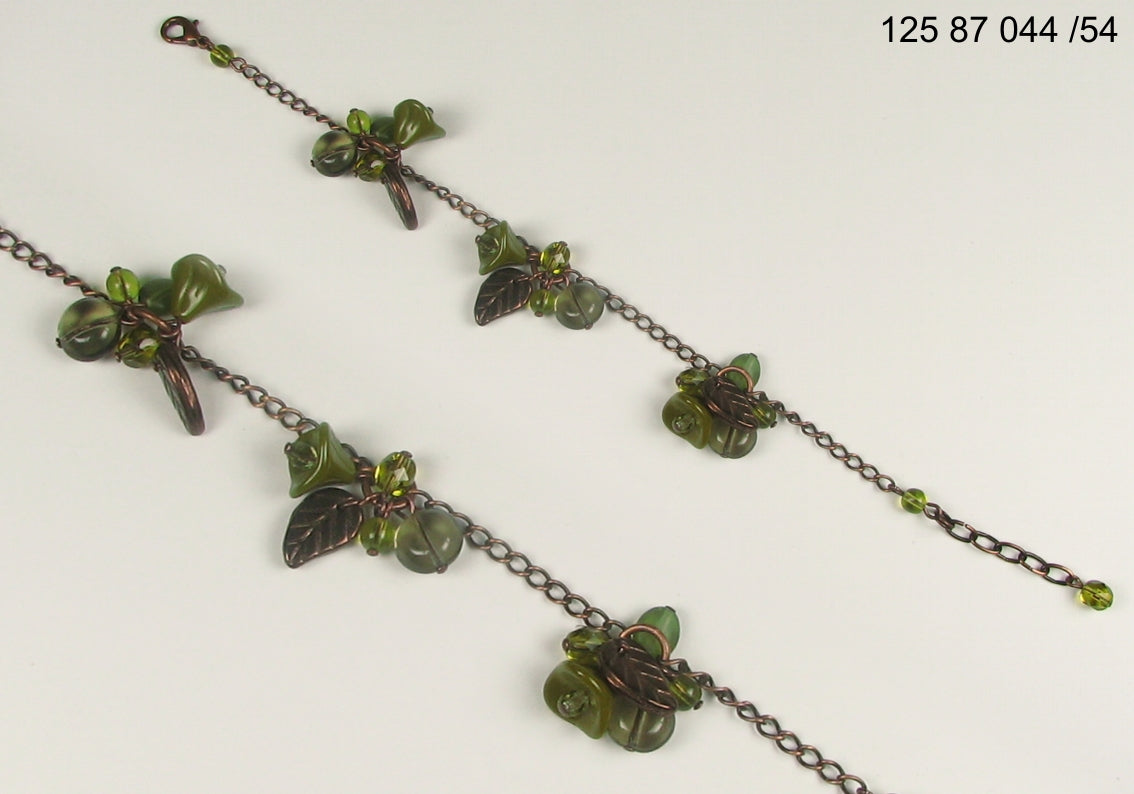 3 pcs Jewelry piece with Czech Glass Beads (OUTLET Vintage)