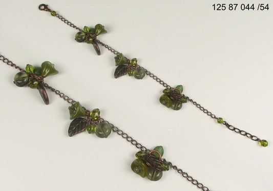 3 pcs Jewelry piece with Czech Glass Beads (OUTLET Vintage)