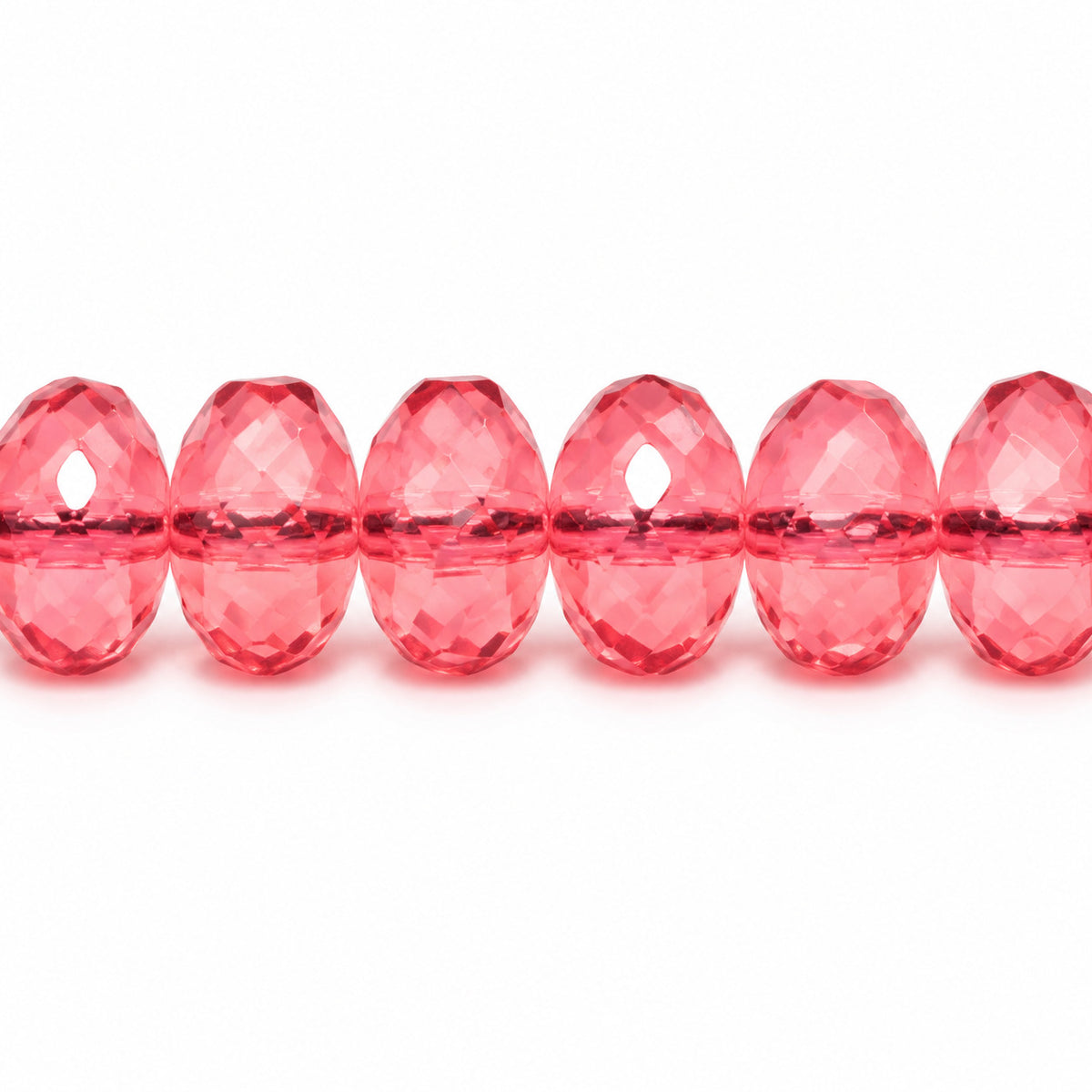 Special Cut Faceted Fire Polished Beads, Opal Pink (71010), Glass, Czech Republic