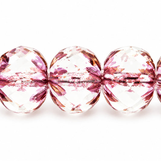 Special Cut Faceted Fire Polished Beads, Crystal Bronze (00030-14415), Glass, Czech Republic