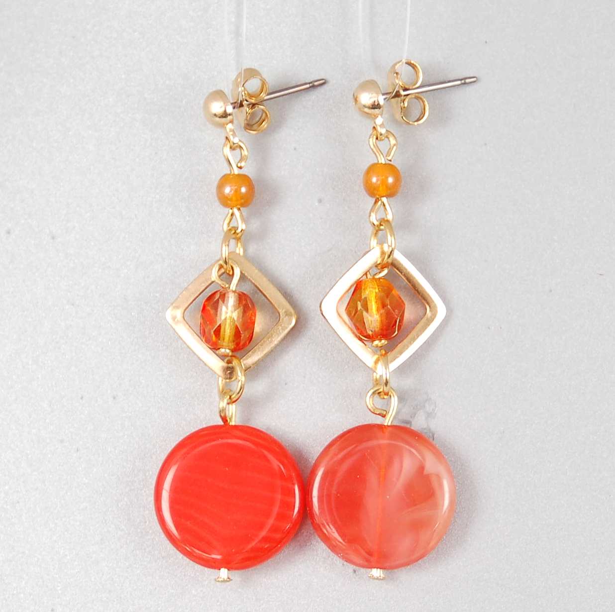 3 pcs Jewelry piece with Czech Glass Beads (OUTLET Vintage)