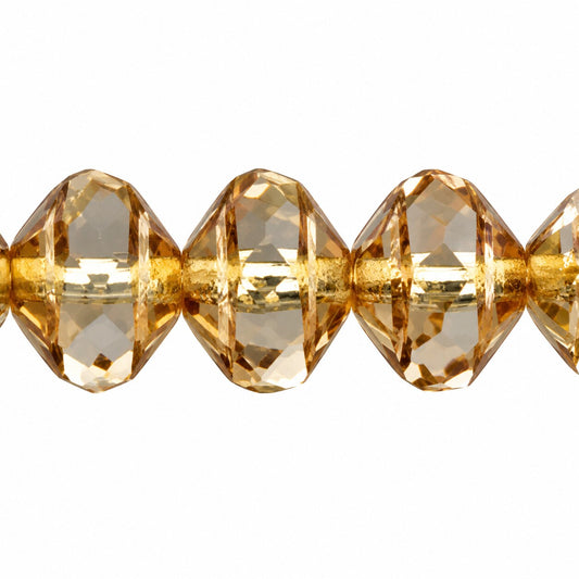 Faceted Special Cut Beads Ufo, Crystal Picasso (00030-43400), Glass, Czech Republic