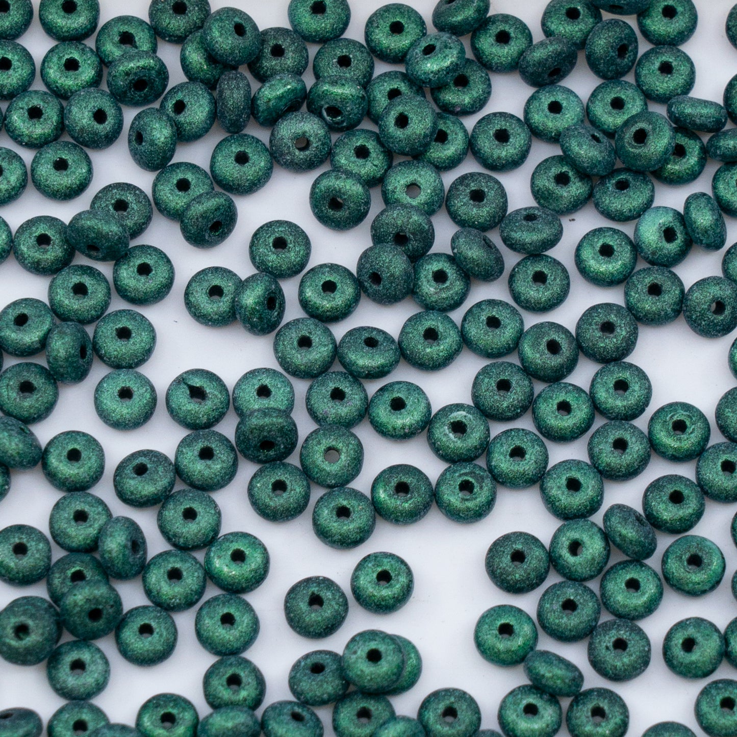 OUTLET 250g/50g Space Disk Beads, 4 x 4 mm, Black 79203 (23980-79203), Glass, Czech Republic
