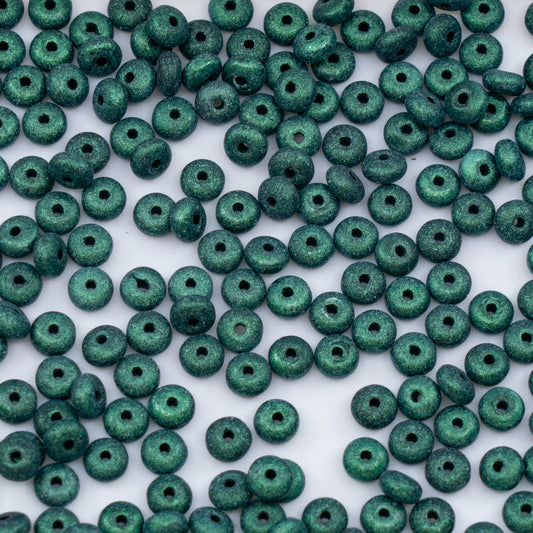 OUTLET 250g/50g Space Disk Beads, 4 x 4 mm, Black 79203 (23980-79203), Glass, Czech Republic