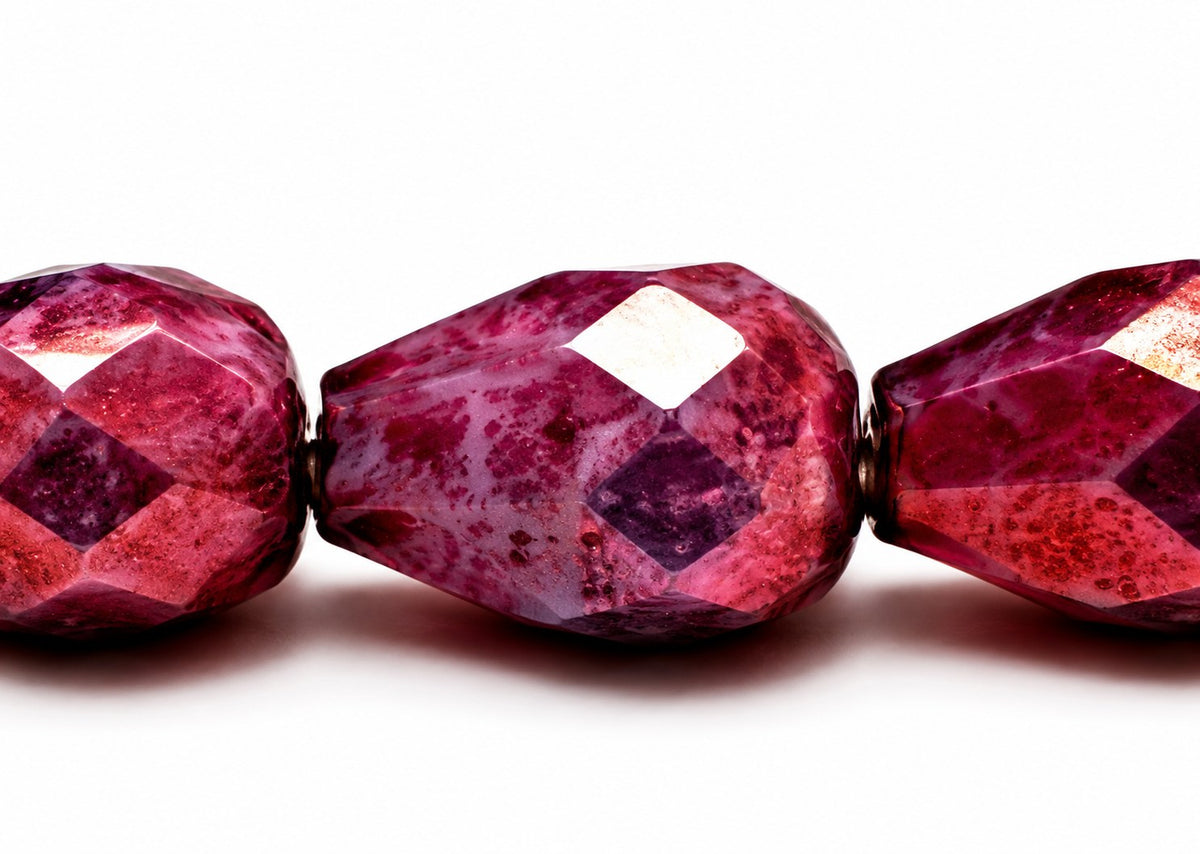 Faceted Fire Polished Beads Special Cut, Chalk White Purple (03000-15726), Glass, Czech Republic