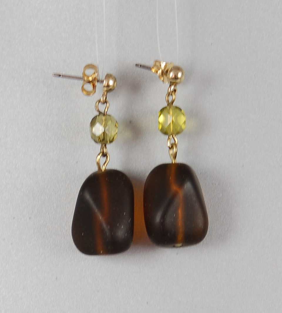 3 pcs Jewelry piece with Czech Glass Beads (OUTLET Vintage)