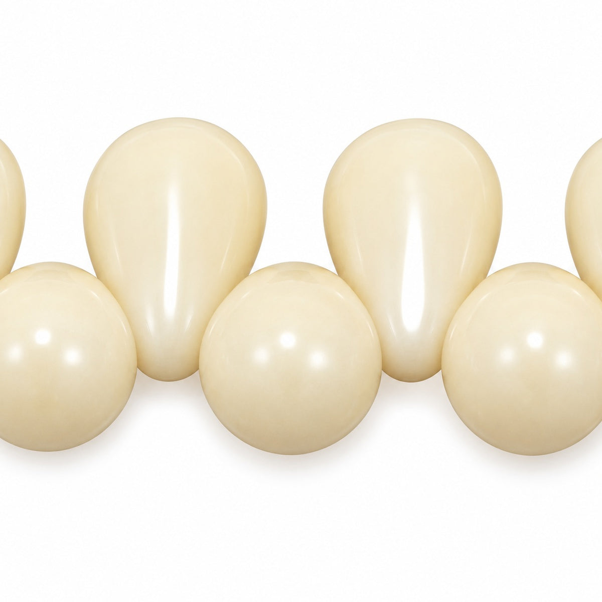 Drop Beads, Chalk White Luster Brown Full Coated (03000-14413), Glass, Czech Republic