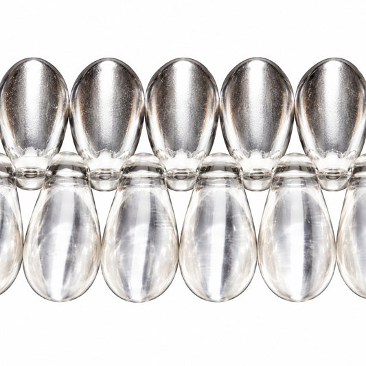 Dagger Beads, Crystal (00030), Glass, Czech Republic