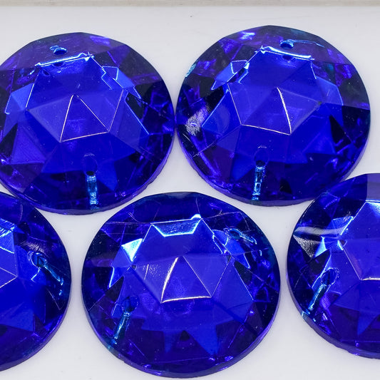 OUTLET 1 pcs Glass Crystal Stone VINTAGE, 25 x 25 mm, Sap 2 Hole Sew On (sap-2-hole-sew-on), Glass, Czech Republic