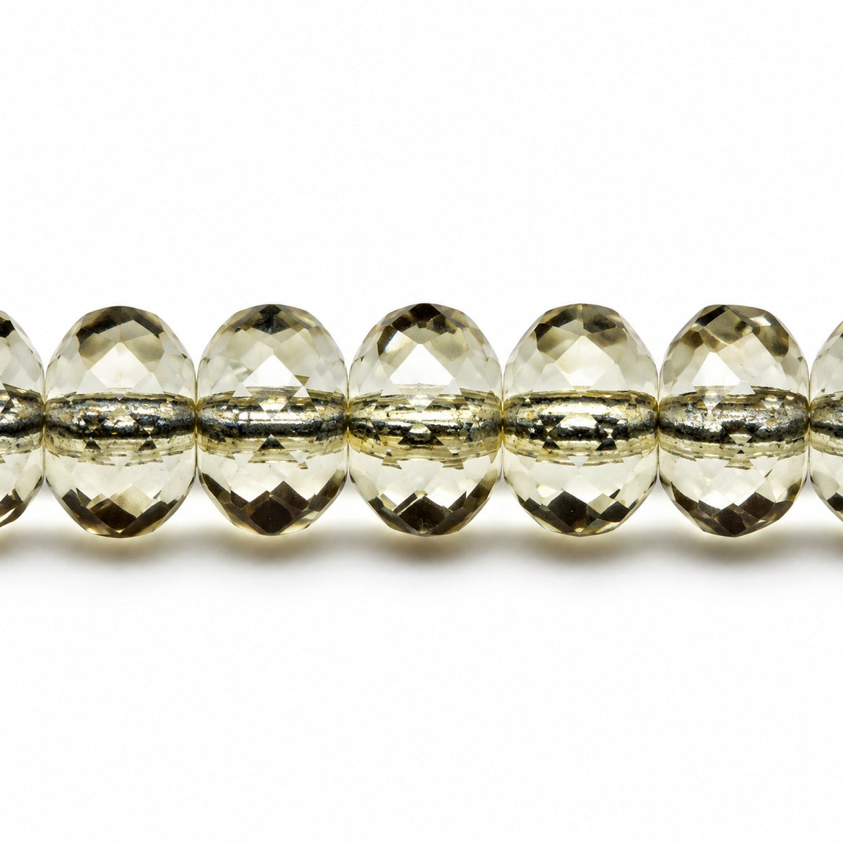 Special Cut Faceted Fire Polished Beads, Gray (40000), Glass, Czech Republic
