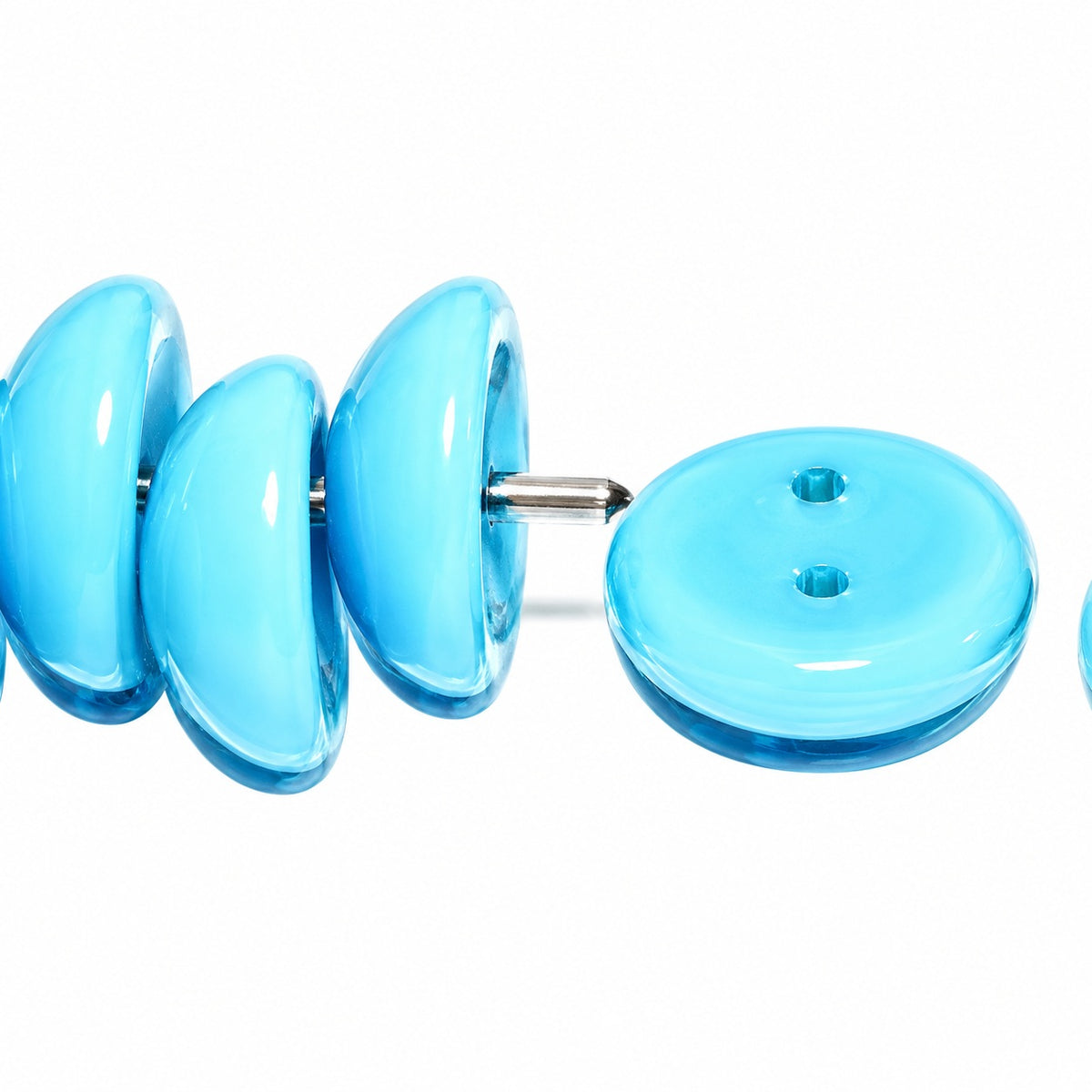 Piggy Beads, Turquoise Blue (63030), Glass, Czech Republic