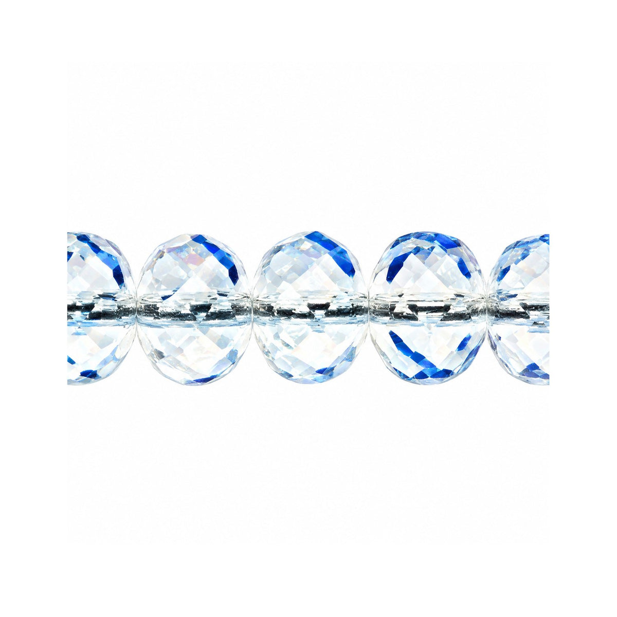 Special Cut Faceted Fire Polished Beads, Crystal 6006 (00030-6006), Glass, Czech Republic