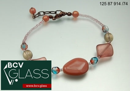 3 pcs Jewelry piece with Czech Glass Beads (OUTLET Vintage)