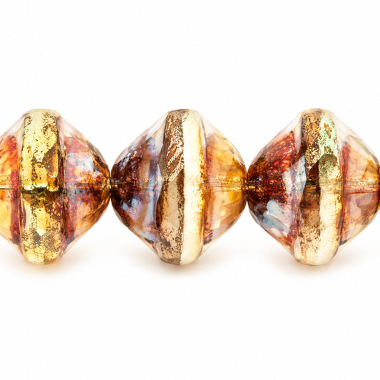 Faceted Special Cut Beads Ufo, X3130 Stain Strong (x3130-86805), Glass, Czech Republic