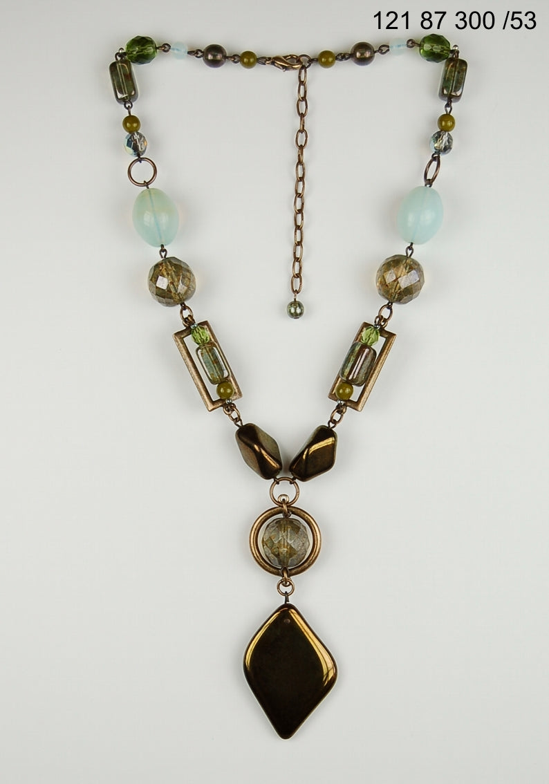 3 pcs Jewelry piece with Czech Glass Beads (OUTLET Vintage)