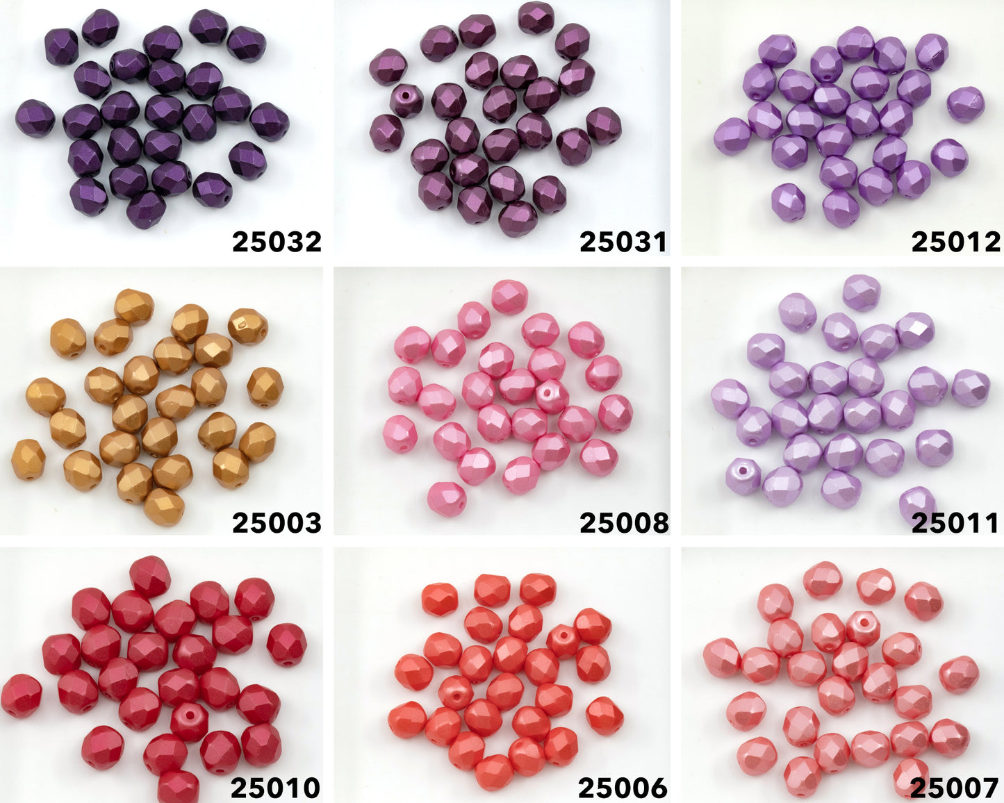Facted Fire Polish Round Beads Pastel Petrol (25033), Glass, Czech Republic
