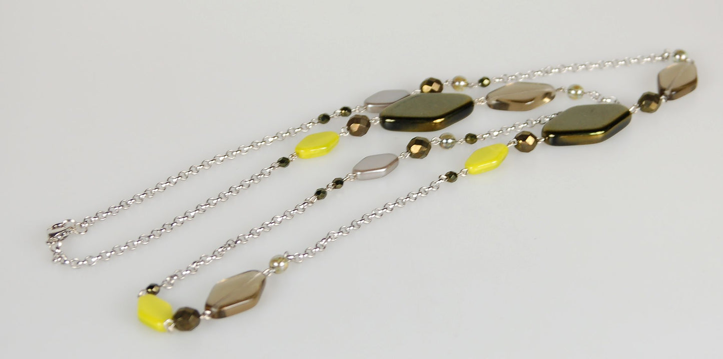 3 pcs Jewelry piece with Czech Glass Beads (OUTLET Vintage)