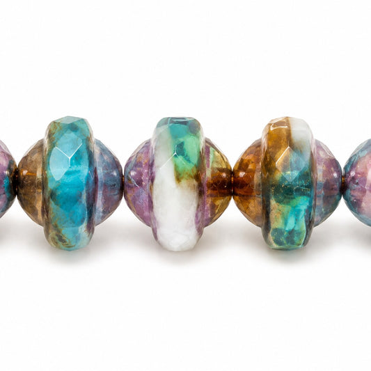 Faceted Special Cut Beads Ufo, Ts034 Matte Vega Iris (ts034-84110-15781), Glass, Czech Republic