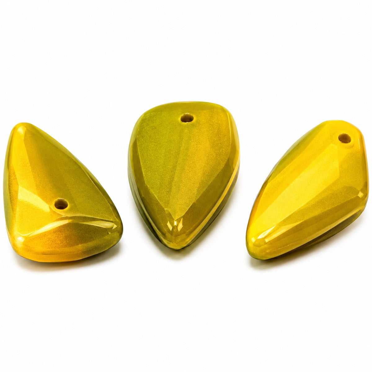 Triangle Pressed Beads, X1701 (x1701), Glass, Czech Republic