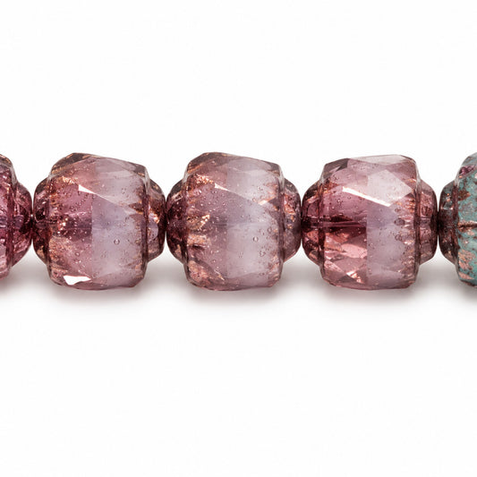 Cathedral Faceted Fire Polished Beads, X3198 Bronze (x3198-14415), Glass, Czech Republic