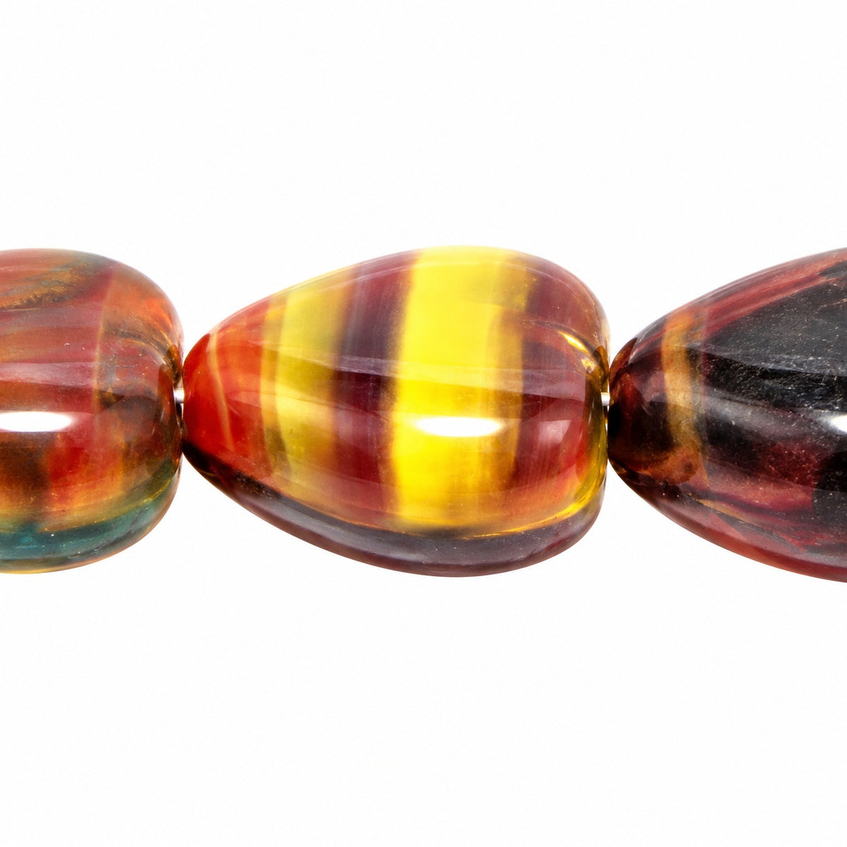 Heart Beads, X1856 (x1856), Glass, Czech Republic