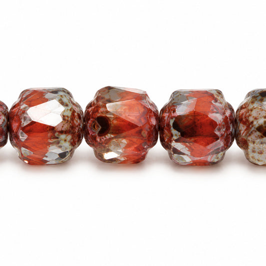 Cathedral Faceted Fire Polished Beads, S1014 Stain Strong (s1014-86805), Glass, Czech Republic