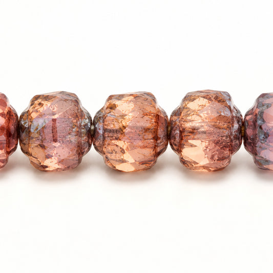 Cathedral Faceted Fire Polished Beads, X3215 Stain Strong (x3215-86805), Glass, Czech Republic