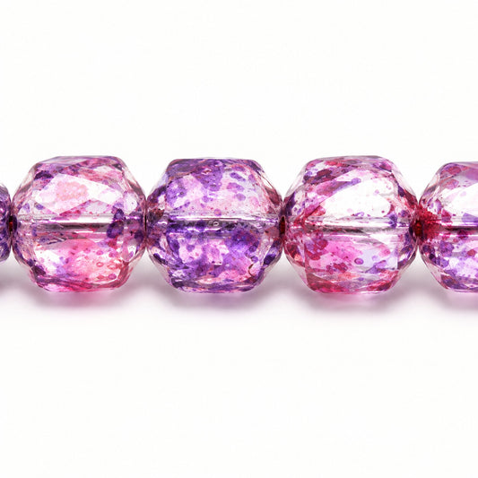 Cathedral Faceted Fire Polished Beads Special Cut, Crystal 48510 (00030-48510), Glass, Czech Republic