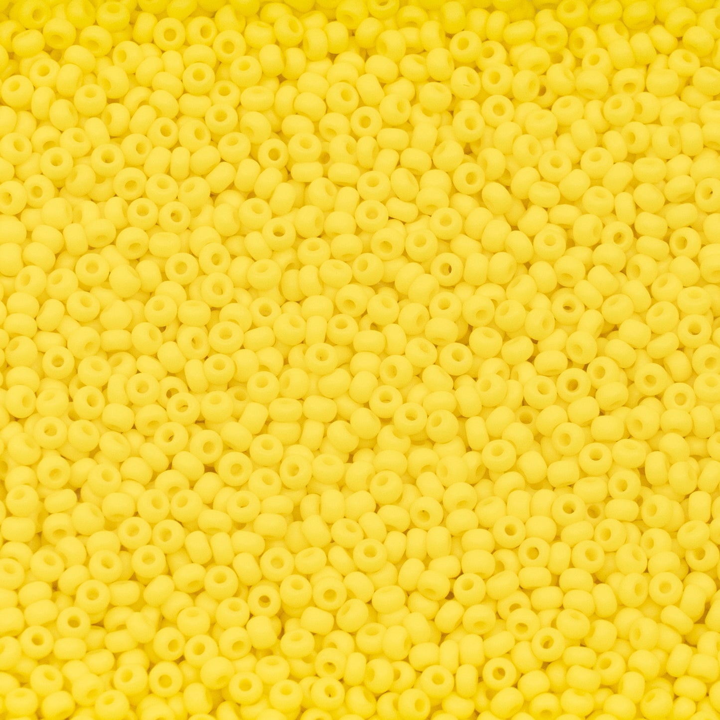 OUTLET 10 grams Preciosa Ornela Seed Beads, Round Hole, Loose, Opaque Yellow (83110), Glass, Czech Republic