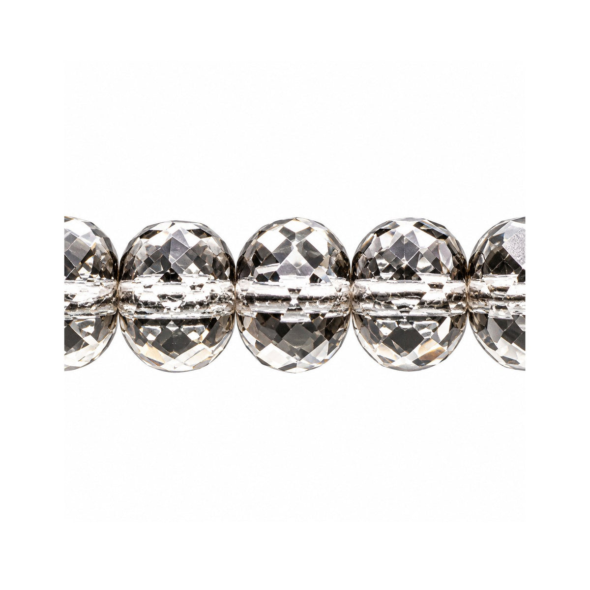 Special Cut Faceted Fire Polished Beads, Crystal (00030), Glass, Czech Republic