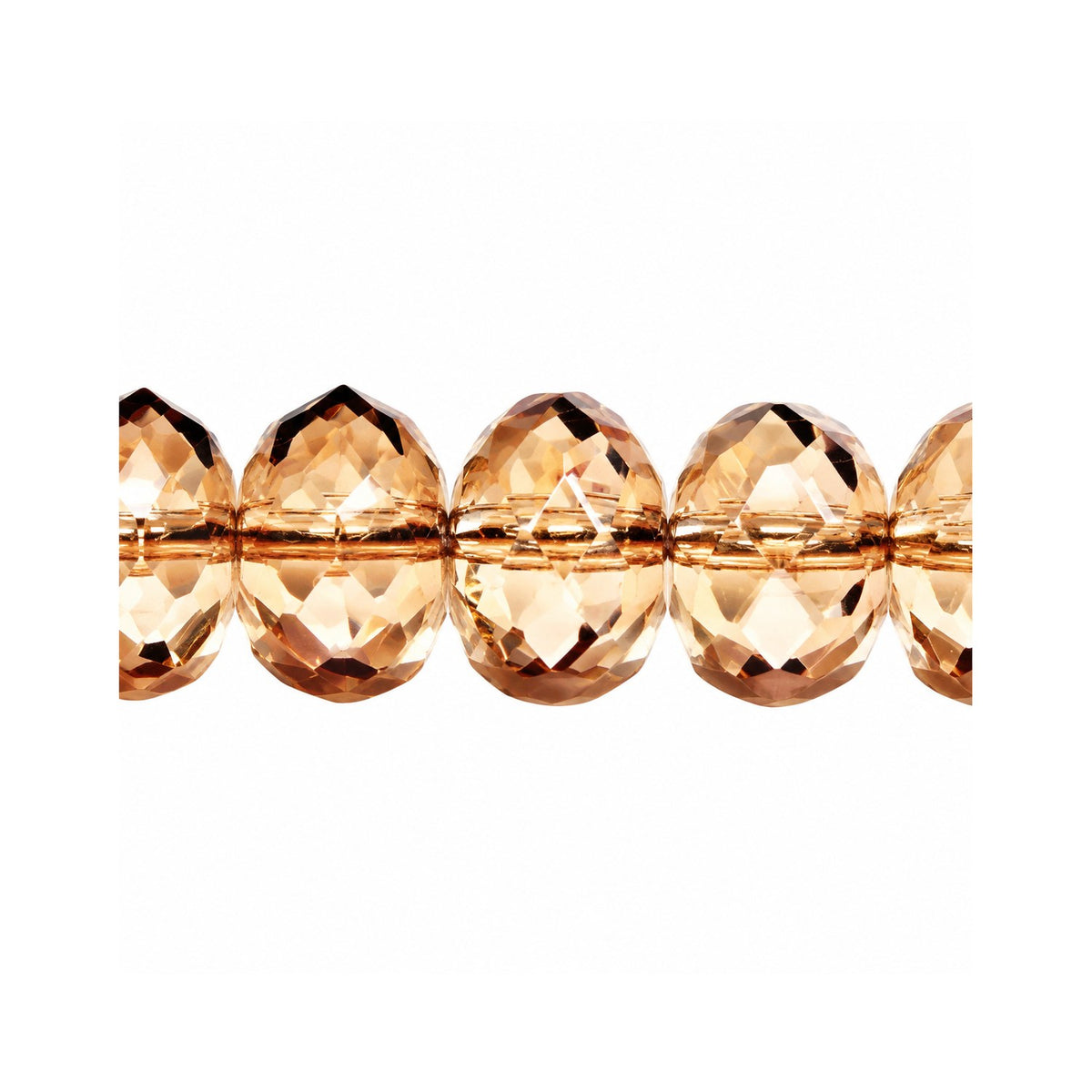 Special Cut Faceted Fire Polished Beads, Crystal G0007 (00030-g0007), Glass, Czech Republic