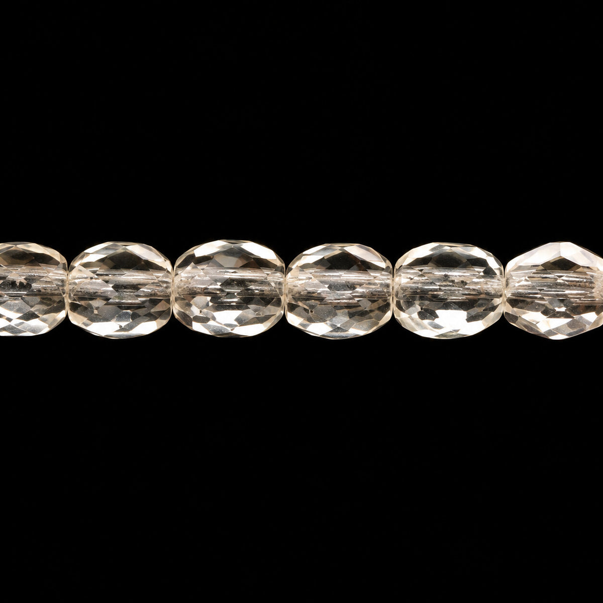 Faceted Special Cut Beads, Crystal (00030), Glass, Czech Republic