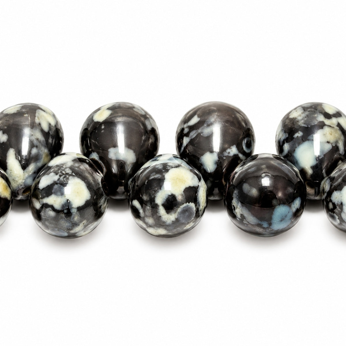 Drop Beads, Black Stain Strong (23980-86805), Glass, Czech Republic