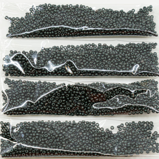 奥特莱斯 10克宝仕奥莎Ornela种子珠，圆孔，散装，11/0，深灰色79 (23980-79107)，玻璃，捷克共和国