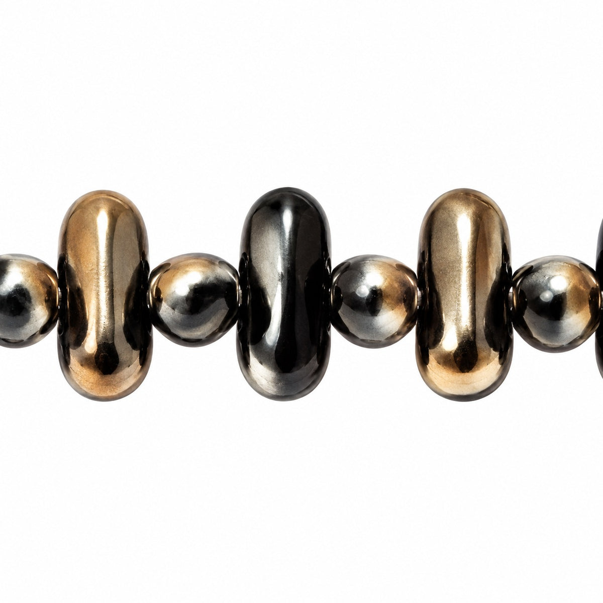 Knebl Beads, Black Crystal Bronze Capri (23980-22601), Glass, Czech Republic