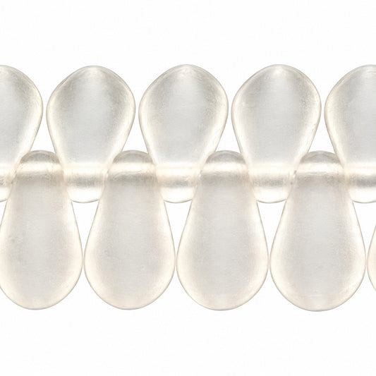 Dagger Beads, Crystal Matte (00030-84110), Glass, Czech Republic