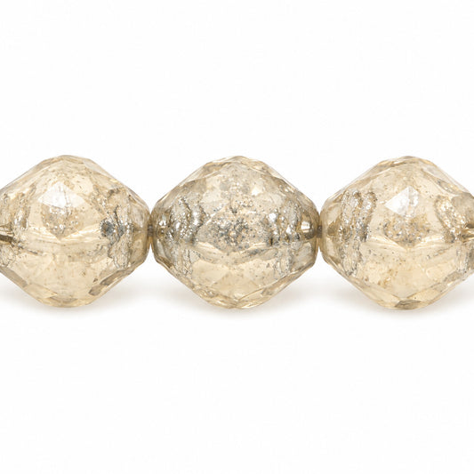 Wasp Special Cut Faceted Fire Polished Beads, 16008 Platin (16008-13702), Glass, Czech Republic