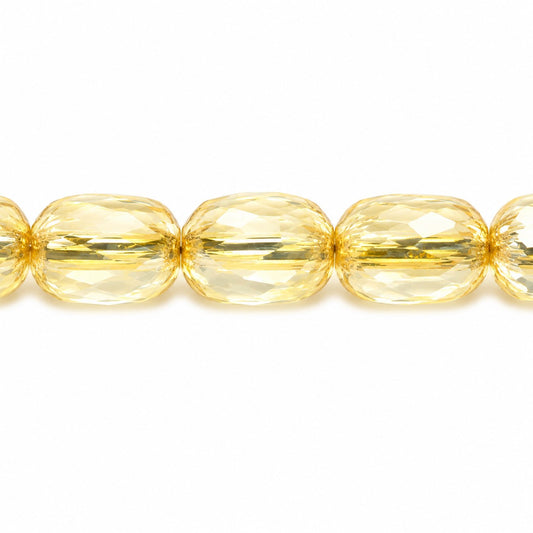 Faceted Fire Polished Beads Special Cut, Transparent Yellow Antique Silver Patina (80120-81002), Glass, Czech Republic