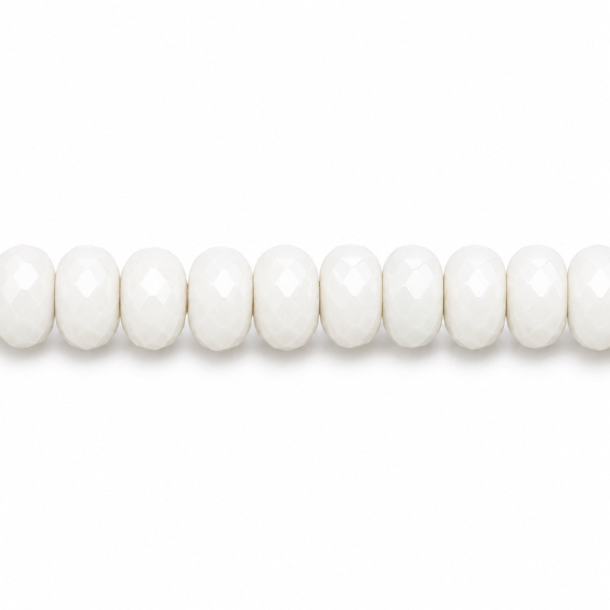 Special Cut Faceted Fire Polished Beads, White (02010), Glass, Czech Republic