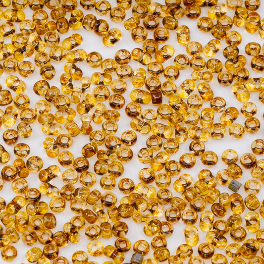 OUTLET 250g/50g Preciosa Ornela Seed Beads, Round Hole, Loose, 8/0, Crystal Travertin (00050-86800), Glass, Czech Republic