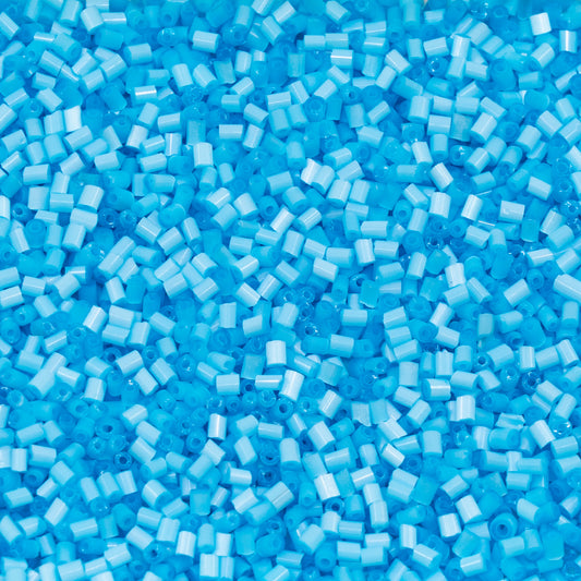 OUTLET 250g/50g 2-Cut Preciosa Ornela Seed Beads, 9/0 x  mm, Silk Blue (silk blue), Glass, Czech Republic